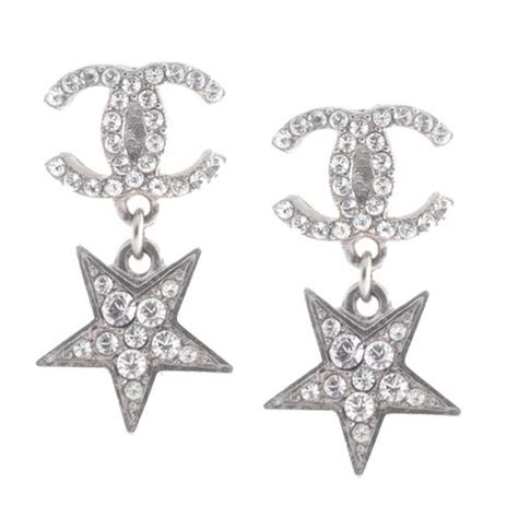 chanel star earrings 2020|chanel crochet earrings.